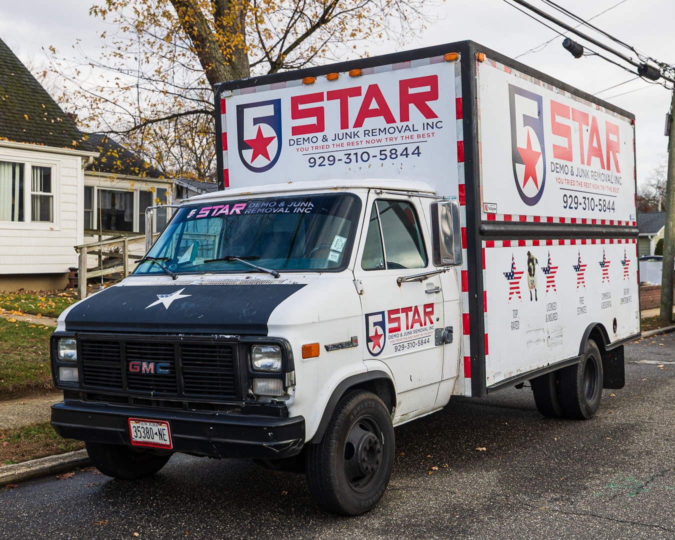 5 Star Demo & Junk Removal crew on a job in Nassau County, NY