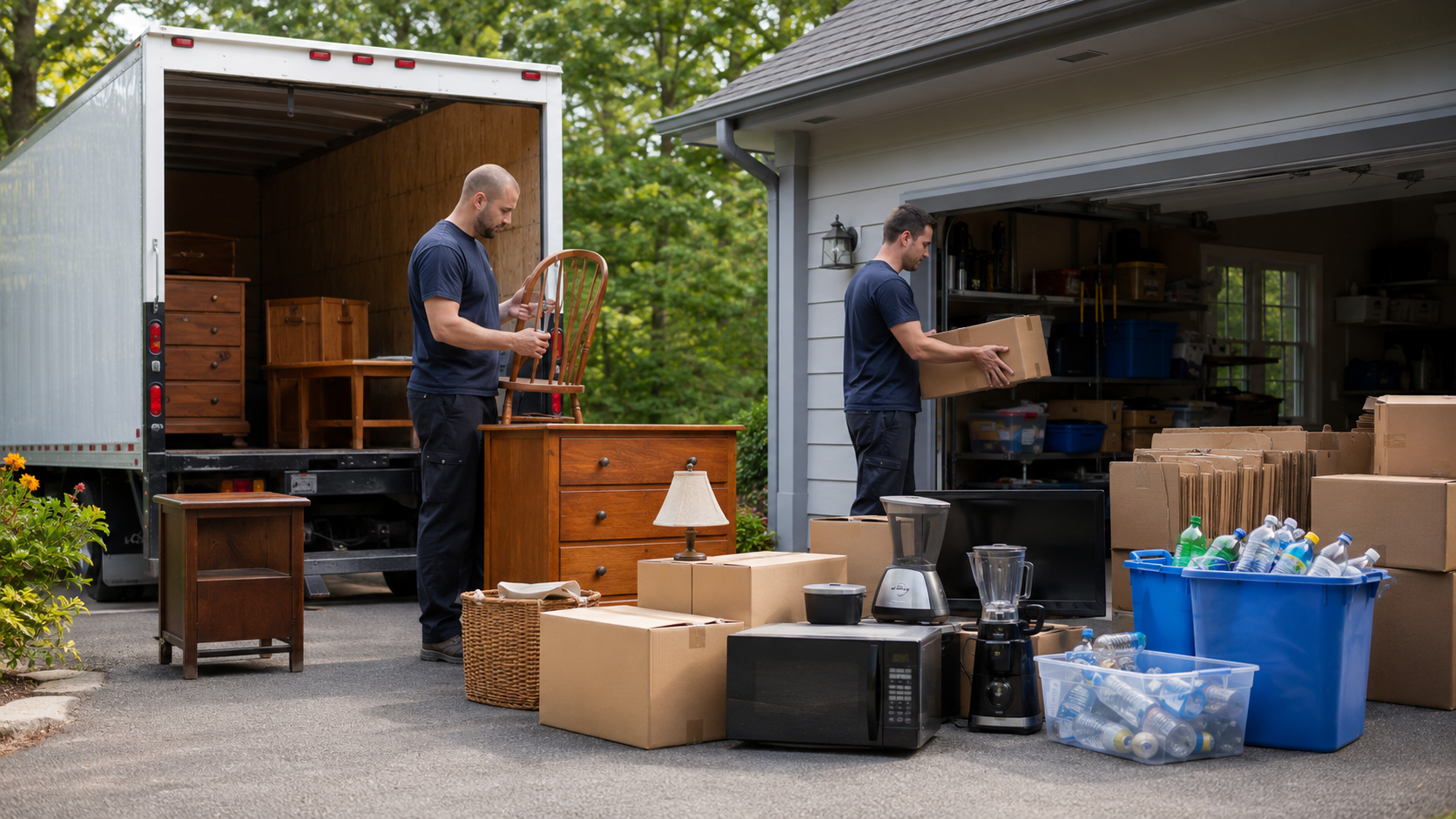 Estate cleanout donation and recycling on Long Island by 5 Star Demo & Junk Removal
