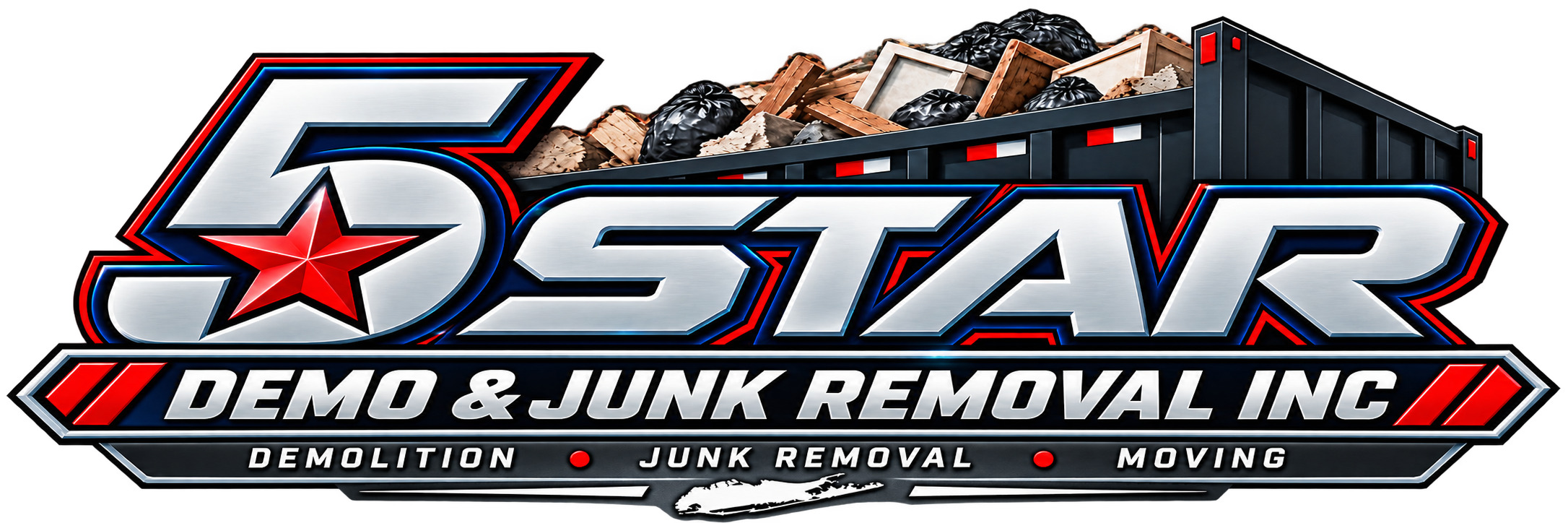 5 Star Demo & Junk Removal Inc, demolition, junk removal and moving on Long Island